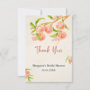 Tarjeta de agradecimiento Dulce como un Melocotón