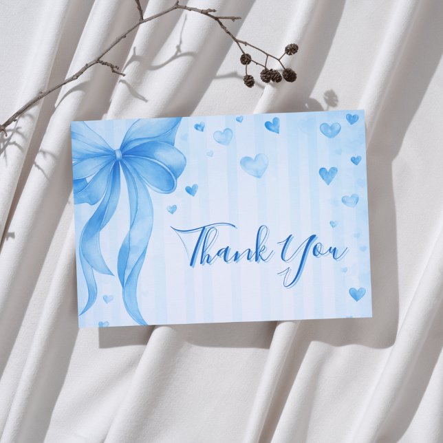 Tarjeta De Agradecimiento Dulce Corazón Cumpleaños de Baby Shower  (Subido por el creador)