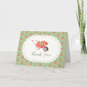 Tarjeta De Agradecimiento Dulce cosecha otoñal rústica manzana de nuestra mi