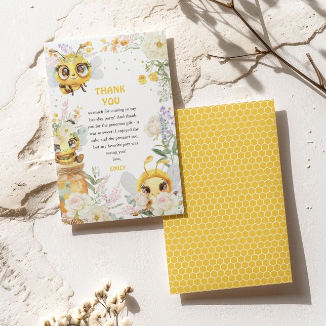 Tarjeta De Agradecimiento Dulce cumpleaños para Abeja (Subido por el creador)