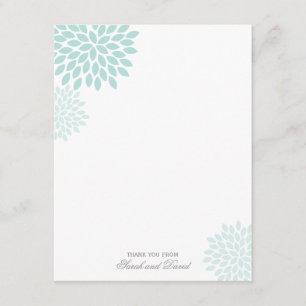 Tarjeta De Agradecimiento Dulce Dahlias Boda Gracias