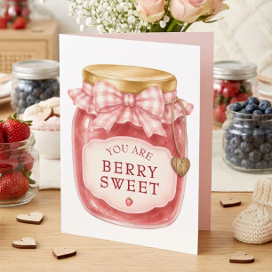 Tarjeta De Agradecimiento Dulce de Fresa Baby Shower