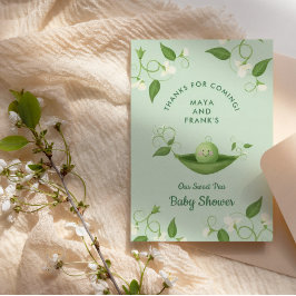 Tarjeta De Agradecimiento Dulce en Pod Sexo Neutral