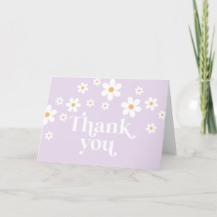 Tarjeta De Agradecimiento Dulce Lilac Baby Shower Boho