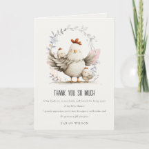 Dulce mamá de granja y floral de bebé pollito duch