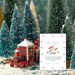 Tarjeta De Agradecimiento Dulce Moderna Está Frío Afuera Santa Fiesta de Rev