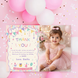 Tarjeta De Agradecimiento Dulce pastel de cumpleaños