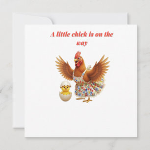 Tarjeta De Agradecimiento Dulce Pequeño Pollito Baby Shower