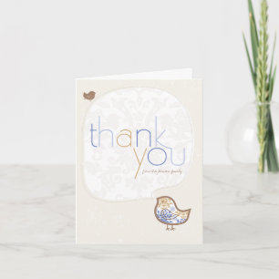 Tarjeta De Agradecimiento Dulce Shower/Nacimiento de Bebé Niño Fantasía en A