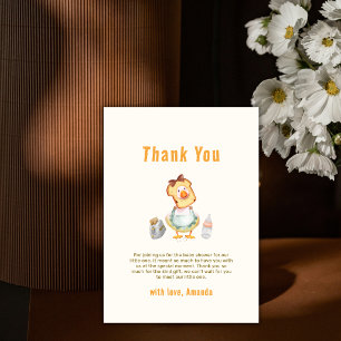 Tarjeta De Agradecimiento Dulce Tonta Brunch de Madre Gansa para Baby Shower