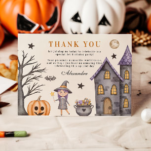Tarjeta De Agradecimiento Dulce y espeluznante Bruja