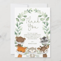 Dulces Animales del Bosque Baby Shower Virtual de