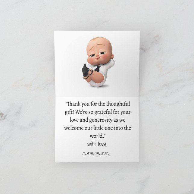 Tarjeta De Agradecimiento Dulces gracias por pequeñas bendiciones (Interior)