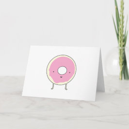Tarjeta De Agradecimiento Dulces Postres Comida Rosa Donut
