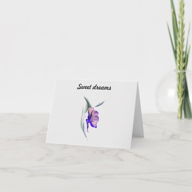 Tarjeta De Agradecimiento Dulces sueños (Anverso)