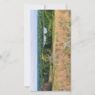 Tarjeta De Agradecimiento dunas de nubes grises y otros paisajes lacustres