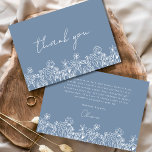 Tarjeta De Agradecimiento Duste Blue Wildflower Bridal Shower<br><div class="desc">Exprese su gratitud con nuestra tarjeta de agradecimiento de la ducha de flores silvestres. Esta hermosa tarjeta de diseño captura la esencia del encanto de la naturaleza, con flores silvestres vibrantes en un cálido telón de fondo de terracota. Las delicadas flores silvestres simbolizan la belleza y la singularidad de cada...</div>
