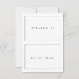 Tarjeta De Agradecimiento Dusty Blue Minimalista moderno Personalizado tarje