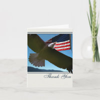 Eagle calvo patriótico le agradece