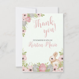 Tarjeta De Agradecimiento Easter Bunny Baby Shower