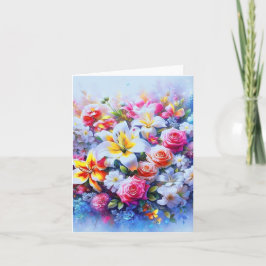 Tarjeta De Agradecimiento Éclosion d’Amour : Une Symphonie Florale, ou