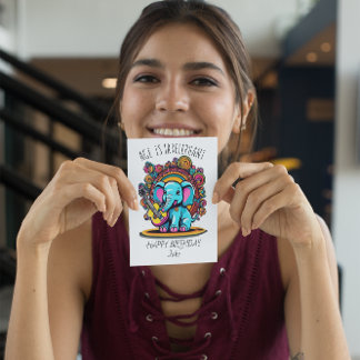 Tarjeta De Agradecimiento Edad Irrelevante: Jake de cumpleaños feliz