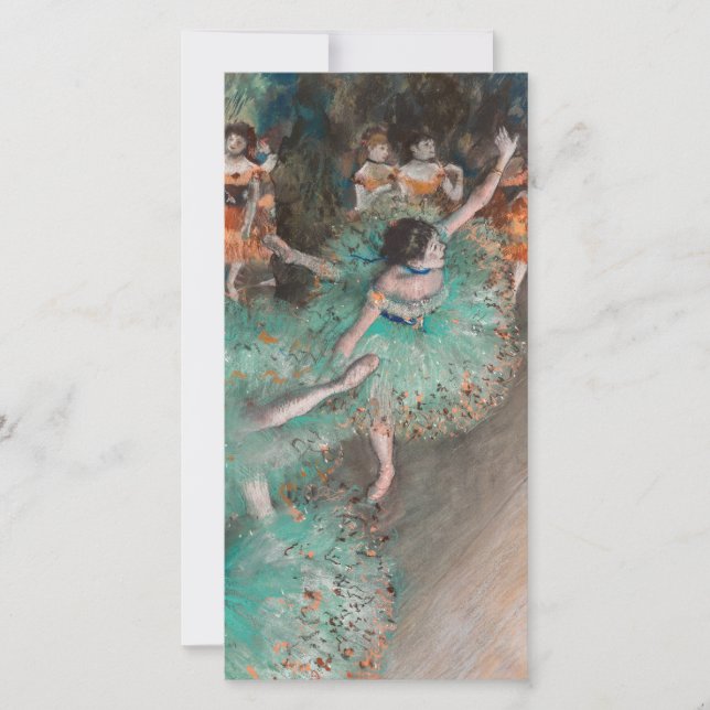Tarjeta De Agradecimiento Edgar Degas - Bailarina balancín / bailarina en ve (Anverso)