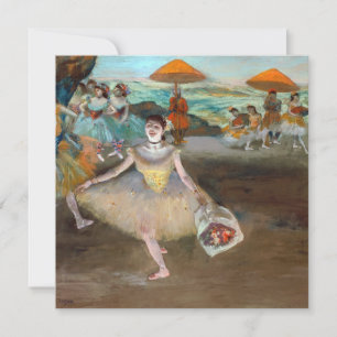 Tarjeta De Agradecimiento Edgar Degas - Bailarina con ramo, inclinándose en 