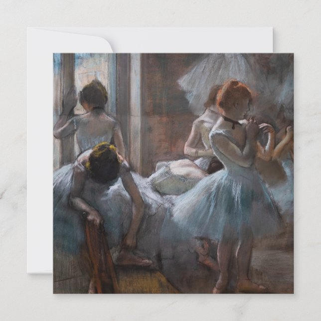 Tarjeta De Agradecimiento Edgar Degas - Bailarinas (Anverso)