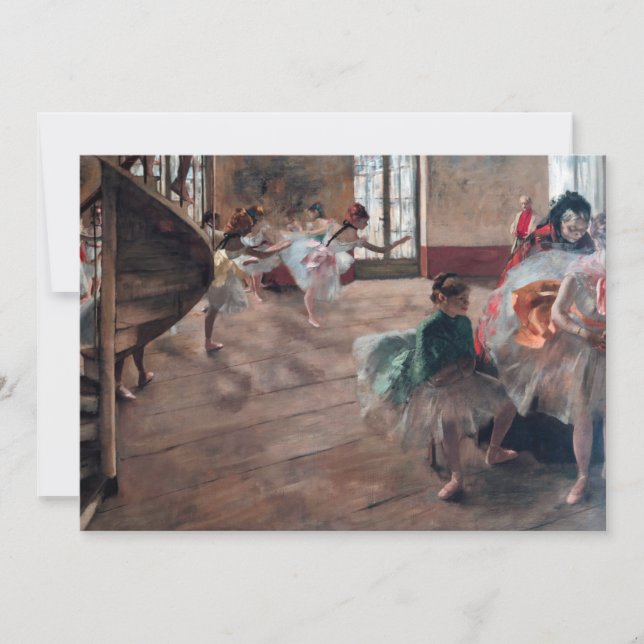 Tarjeta De Agradecimiento Edgar Degas - El ensayo (Anverso)