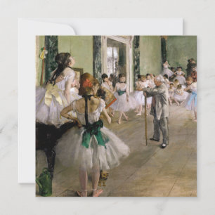 Tarjeta De Agradecimiento Edgar Degas - La clase de danza