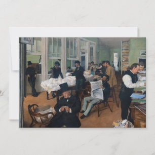 Tarjeta De Agradecimiento Edgar Degas - Oficina de algodón en Nueva Orleans