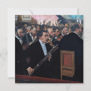 Tarjeta De Agradecimiento Edgar Degas - Orquesta en la Ópera
