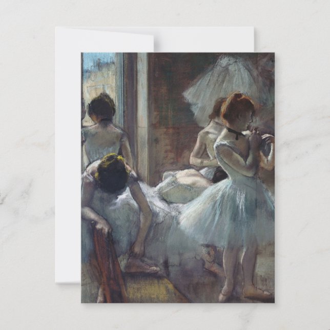 Tarjeta De Agradecimiento Edgar Degas - Un grupo de bailarines (Anverso)