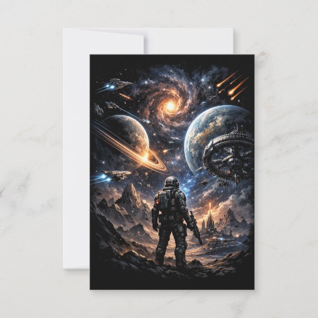 Tarjeta De Agradecimiento Edge of the Galaxy (Anverso)