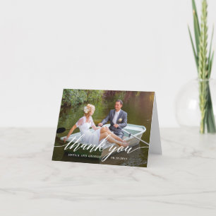 Tarjeta de agradecimiento EDITABLE COLOR de script