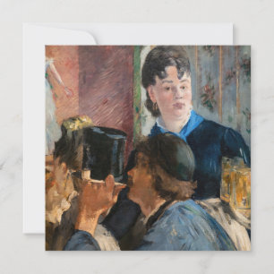 Tarjeta De Agradecimiento Edouard Manet - Camarera Sirviendo Cerveza
