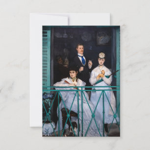 Tarjeta De Agradecimiento Edouard Manet - El Balcón / Le Balcon