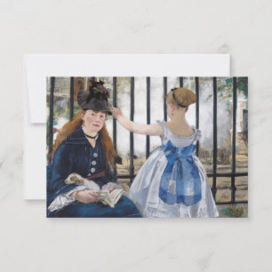 Tarjeta De Agradecimiento Edouard Manet - El Ferrocarril