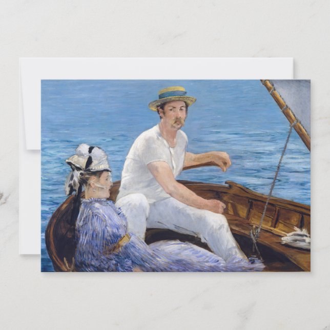 Tarjeta De Agradecimiento Edouard Manet - Embarcación (Anverso)