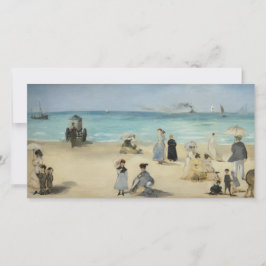 Tarjeta De Agradecimiento Edouard Manet - En la playa, Boulogne-sur-Mer