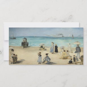 Tarjeta De Agradecimiento Edouard Manet - En la playa, Boulogne-sur-Mer