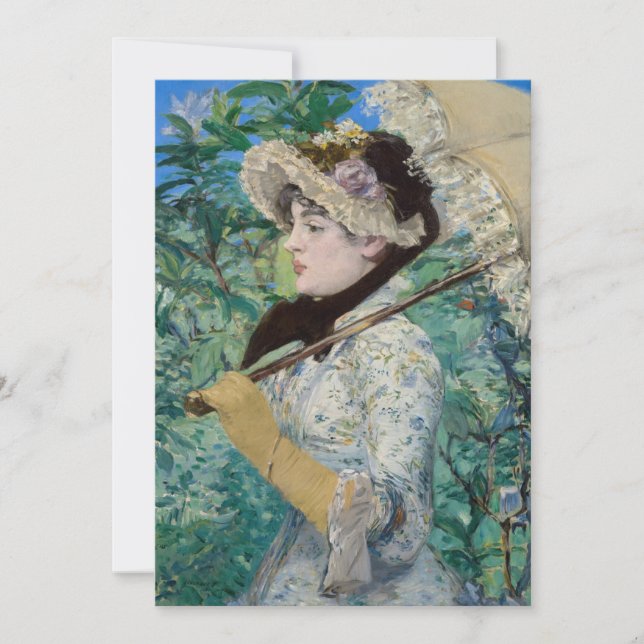 Tarjeta De Agradecimiento Edouard Manet - Jeanne / Primavera (Anverso)