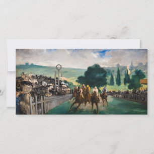 Tarjeta De Agradecimiento Edouard Manet - Las carreras en Longchamp