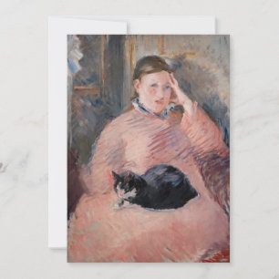 Tarjeta De Agradecimiento Edouard Manet - Mujer con un gato