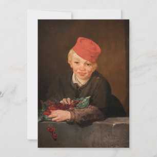 Tarjeta De Agradecimiento Edouard Manet - Niño con Cerezas