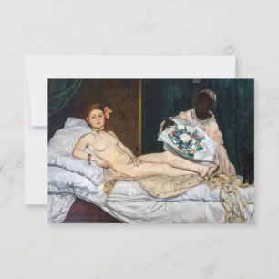 Tarjeta De Agradecimiento Edouard Manet - Olympia