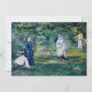 Tarjeta De Agradecimiento Edouard Manet - Un juego de croquet