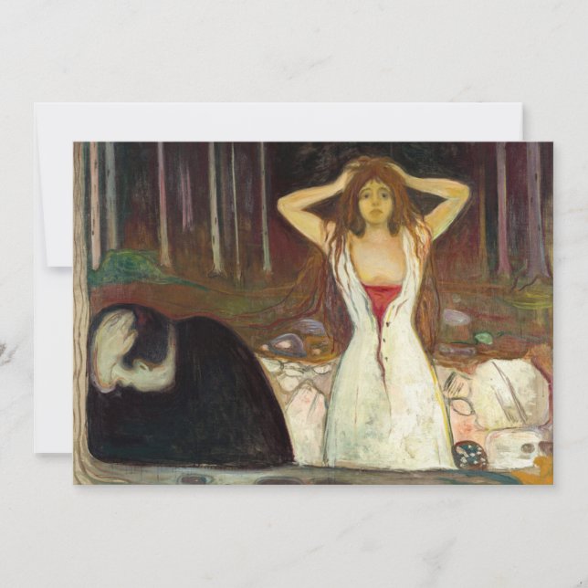 Tarjeta De Agradecimiento Edvard Munch - Ashes (Anverso)