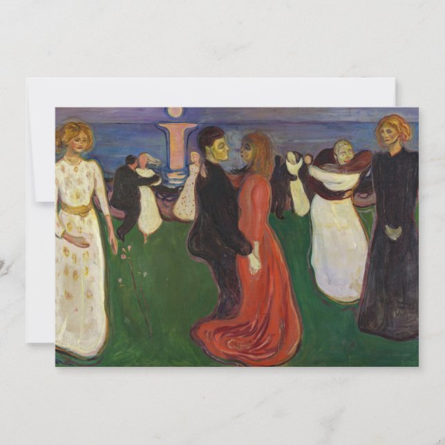 Tarjeta De Agradecimiento Edvard Munch - El baile de la vida (Anverso)